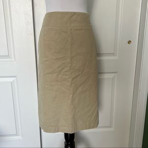 Banana Republic Tan Midi Skirt